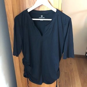 Black Rash Guard with conch side ties!